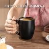 imageAmorArc 12 OZ Coffee Mugs Matte Coffee Cups with Large Handle for Man Woman Ceramic Coffee Mugs Set of 12 for LatteCappuccinoCocoaMilk Dishwasher ampamp Microwave SafeMatte Black