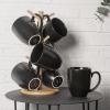 imageAmorArc 12 OZ Coffee Mugs Matte Coffee Cups with Large Handle for Man Woman Ceramic Coffee Mugs Set of 12 for LatteCappuccinoCocoaMilk Dishwasher ampamp Microwave SafeMatte Black