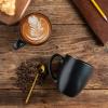imageAmorArc 12 OZ Coffee Mugs Matte Coffee Cups with Large Handle for Man Woman Ceramic Coffee Mugs Set of 12 for LatteCappuccinoCocoaMilk Dishwasher ampamp Microwave SafeMatte Black