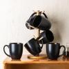imageAmorArc 12 OZ Coffee Mugs Matte Coffee Cups with Large Handle for Man Woman Ceramic Coffee Mugs Set of 12 for LatteCappuccinoCocoaMilk Dishwasher ampamp Microwave SafeMatte Black
