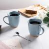 imageAmorArc 12oz Ceramic Coffee Mugs set of 6 Stylish Coffee Mugs with Rustic Terracotta Underside for Man Woman Dad Mom Suitable for LatteCappuccinoMilkCocoa DishwasherampampMicrowave Safe WhiteStone Blue