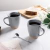 imageAmorArc 12oz Ceramic Coffee Mugs set of 6 Stylish Coffee Mugs with Rustic Terracotta Underside for Man Woman Dad Mom Suitable for LatteCappuccinoMilkCocoa DishwasherampampMicrowave Safe WhiteLimestone