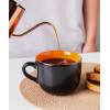 imageAmorArc 24 oz Soup Mugs with Handles Jumbo Ceramic Bowls Mugs Set with handles for Coffee Cereal Cappuccino Snacks MicrowaveampampDishwasher safe Soup Cups for MealGreenOrange