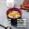 imageAmorArc 24 oz Soup Mugs with Handles Jumbo Ceramic Bowls Mugs Set with handles for Coffee Cereal Cappuccino Snacks MicrowaveampampDishwasher safe Soup Cups for MealGreenBurgundy