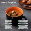 imageAmorArc 24 oz Soup Mugs with Handles Jumbo Ceramic Bowls Mugs Set with handles for Coffee Cereal Cappuccino Snacks MicrowaveampampDishwasher safe Soup Cups for MealGreenOrange