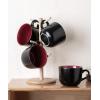 imageAmorArc 24 oz Soup Mugs with Handles Jumbo Ceramic Bowls Mugs Set with handles for Coffee Cereal Cappuccino Snacks MicrowaveampampDishwasher safe Soup Cups for MealGreenBurgundy