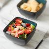 imageAmorArc 32oz Square Cereal Soup Bowls Stoneware Bowls Set of 4 for Kitchen Large Bowls for CerealSoupSaladMeal Microwave ampamp Dishwasher SafeColorful InsideGreen