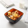 imageAmorArc 32oz Square Cereal Soup Bowls Stoneware Bowls Set of 4 for Kitchen Large Bowls for CerealSoupSaladMeal Microwave ampamp Dishwasher SafeColorful InsideOrange