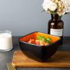 imageAmorArc 32oz Square Cereal Soup Bowls Stoneware Bowls Set of 4 for Kitchen Large Bowls for CerealSoupSaladMeal Microwave ampamp Dishwasher SafeColorful InsideOrange