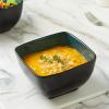 imageAmorArc 32oz Square Cereal Soup Bowls Stoneware Bowls Set of 4 for Kitchen Large Bowls for CerealSoupSaladMeal Microwave ampamp Dishwasher SafeColorful InsideGreen