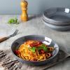 imageAmorArc 85 Large Ceramic Pasta Bowls Set 36oz Stoneware Bowls Set of 4 for Kitchen Reavtive Glaze BowlsMicrowave Dishwasher Safe for PastaSaladOatmeal BlueReactive Gray