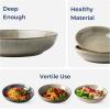 imageAmorArc 85 Large Ceramic Pasta Bowls Set 36oz Stoneware Bowls Set of 4 for Kitchen Reavtive Glaze BowlsMicrowave Dishwasher Safe for PastaSaladOatmeal BlueRective Glaze