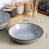 imageAmorArc 85 Large Ceramic Pasta Bowls Set 36oz Stoneware Bowls Set of 4 for Kitchen Reavtive Glaze BowlsMicrowave Dishwasher Safe for PastaSaladOatmeal BlueReactive Blue
