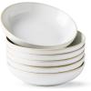 imageAmorArc 85 Large Ceramic Pasta Bowls Set 36oz Stoneware Bowls Set of 4 for Kitchen Reavtive Glaze BowlsMicrowave Dishwasher Safe for PastaSaladOatmeal BlueReactive Color