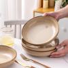 imageAmorArc 85 Large Ceramic Pasta Bowls Set 36oz Stoneware Bowls Set of 4 for Kitchen Reavtive Glaze BowlsMicrowave Dishwasher Safe for PastaSaladOatmeal BlueReactive Latte