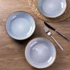 imageAmorArc 85 Large Ceramic Pasta Bowls Set 36oz Stoneware Bowls Set of 4 for Kitchen Reavtive Glaze BowlsMicrowave Dishwasher Safe for PastaSaladOatmeal BlueReactive Blue