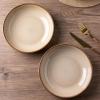 imageAmorArc 85 Large Ceramic Pasta Bowls Set 36oz Stoneware Bowls Set of 4 for Kitchen Reavtive Glaze BowlsMicrowave Dishwasher Safe for PastaSaladOatmeal BlueReactive Latte