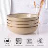 imageAmorArc 85 Large Ceramic Pasta Bowls Set 36oz Stoneware Bowls Set of 4 for Kitchen Reavtive Glaze BowlsMicrowave Dishwasher Safe for PastaSaladOatmeal BlueReactive Latte