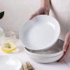 imageAmorArc 85 Large Ceramic Pasta Bowls Set 36oz Stoneware Bowls Set of 4 for Kitchen Reavtive Glaze BowlsMicrowave Dishwasher Safe for PastaSaladOatmeal BlueReactive Color