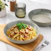 imageAmorArc 85 Large Ceramic Pasta Bowls Set 36oz Stoneware Bowls Set of 4 for Kitchen Reavtive Glaze BowlsMicrowave Dishwasher Safe for PastaSaladOatmeal BlueRective Glaze