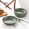 imageAmorArc 85 Large Ceramic Pasta Bowls Set 36oz Stoneware Bowls Set of 6 for Kitchen Reavtive Glaze BowlsMicrowaveDishwasher Safe for PastaSaladOatmealCeylon BlueJade Green