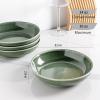 imageAmorArc 85 Large Ceramic Pasta Bowls Set 36oz Stoneware Bowls Set of 6 for Kitchen Reavtive Glaze BowlsMicrowaveDishwasher Safe for PastaSaladOatmealCeylon BlueJade Green