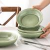 imageAmorArc 85 Large Ceramic Pasta Bowls Set 36oz Stoneware Bowls Set of 6 for Kitchen Reavtive Glaze BowlsMicrowaveDishwasher Safe for PastaSaladOatmealCeylon BlueOlive Green