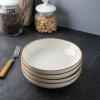 imageAmorArc 85 Large Ceramic Pasta Bowls Set 36oz Stoneware Bowls Set of 6 for Kitchen Reavtive Glaze BowlsMicrowaveDishwasher Safe for PastaSaladOatmealCeylon BluePearl White