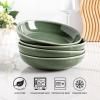 imageAmorArc 85 Large Ceramic Pasta Bowls Set 36oz Stoneware Bowls Set of 6 for Kitchen Reavtive Glaze BowlsMicrowaveDishwasher Safe for PastaSaladOatmealCeylon BlueJade Green