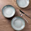 imageAmorArc 85 Large Ceramic Pasta Bowls Set 36oz Stoneware Bowls Set of 6 for Kitchen Reavtive Glaze BowlsMicrowaveDishwasher Safe for PastaSaladOatmealCeylon BlueOcean Blue