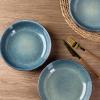 imageAmorArc 85 Large Ceramic Pasta Bowls Set 36oz Stoneware Bowls Set of 6 for Kitchen Reavtive Glaze BowlsMicrowaveDishwasher Safe for PastaSaladOatmealCeylon BlueCeylon Blue