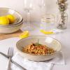 imageAmorArc 85 Large Ceramic Pasta Bowls Set 36oz Stoneware Bowls Set of 6 for Kitchen Reavtive Glaze BowlsMicrowaveDishwasher Safe for PastaSaladOatmealCeylon BlueCappuccino