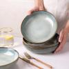imageAmorArc 85 Large Ceramic Pasta Bowls Set 36oz Stoneware Bowls Set of 6 for Kitchen Reavtive Glaze BowlsMicrowaveDishwasher Safe for PastaSaladOatmealCeylon BlueOcean Blue