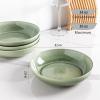 imageAmorArc 85 Large Ceramic Pasta Bowls Set 36oz Stoneware Bowls Set of 6 for Kitchen Reavtive Glaze BowlsMicrowaveDishwasher Safe for PastaSaladOatmealCeylon BlueOlive Green