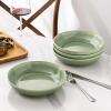 imageAmorArc 85 Large Ceramic Pasta Bowls Set 36oz Stoneware Bowls Set of 6 for Kitchen Reavtive Glaze BowlsMicrowaveDishwasher Safe for PastaSaladOatmealCeylon BlueOlive Green