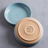 imageAmorArc 875 Large Ceramic Pasta Bowls 36oz Handpainted Stoneware Bowls Set of 4 MicrowaveampampDishwasher Safe Bowls with Rustic Terracotta Underside for Pasta Salad MultiColorStone Blue