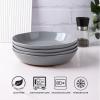 imageAmorArc 875 Large Ceramic Pasta Bowls 36oz Handpainted Stoneware Bowls Set of 4 MicrowaveampampDishwasher Safe Bowls with Rustic Terracotta Underside for Pasta Salad MultiColorLimestone