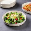 imageAmorArc 875 Large Ceramic Pasta Bowls 36oz Handpainted Stoneware Bowls Set of 4 MicrowaveampampDishwasher Safe Bowls with Rustic Terracotta Underside for Pasta Salad MultiColorLight Beige