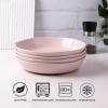imageAmorArc 875 Large Ceramic Pasta Bowls 36oz Handpainted Stoneware Bowls Set of 4 MicrowaveampampDishwasher Safe Bowls with Rustic Terracotta Underside for Pasta Salad MultiColorCloud Pink