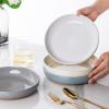 imageAmorArc 875 Large Ceramic Pasta Bowls 36oz Handpainted Stoneware Bowls Set of 4 MicrowaveampampDishwasher Safe Bowls with Rustic Terracotta Underside for Pasta Salad MultiColorMulticolor
