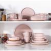 imageAmorArc 875 Large Ceramic Pasta Bowls 36oz Handpainted Stoneware Bowls Set of 4 MicrowaveampampDishwasher Safe Bowls with Rustic Terracotta Underside for Pasta Salad MultiColorCloud Pink