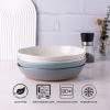 imageAmorArc 875 Large Ceramic Pasta Bowls 36oz Handpainted Stoneware Bowls Set of 4 MicrowaveampampDishwasher Safe Bowls with Rustic Terracotta Underside for Pasta Salad MultiColorMulticolor