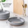 imageAmorArc 875 Large Ceramic Pasta Bowls 36oz Handpainted Stoneware Bowls Set of 4 MicrowaveampampDishwasher Safe Bowls with Rustic Terracotta Underside for Pasta Salad MultiColorLimestone