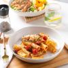 imageAmorArc 975 Ceramic Large Pasta Bowls 38oz Stoneware Flat Serving Bowls Set of 4 OvenMicrowaveampampDishwasher Safe Bowls with Wavy Rim for Fruit Pasta Salad Meal Matte WhiteMatte White