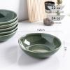 imageAmorArc Ceramic Cereal Bowls Set of 6 24 oz Handmade Stoneware Bowls Set for Cereal Soup Salad Stylish Kitchen bowls for Meal Dishwasher ampamp Microwave Safe Reactive GlazeCappuccinoJade Green