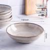 imageAmorArc Ceramic Cereal Bowls Set of 6 24 oz Handmade Stoneware Bowls Set for Cereal Soup Salad Stylish Kitchen bowls for Meal Dishwasher ampamp Microwave Safe Reactive GlazeCappuccinoCappuccino