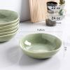 imageAmorArc Ceramic Cereal Bowls Set of 6 24 oz Handmade Stoneware Bowls Set for Cereal Soup Salad Stylish Kitchen bowls for Meal Dishwasher ampamp Microwave Safe Reactive GlazeCappuccinoOlive Green