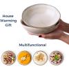 imageAmorArc Ceramic Cereal Bowls Set of 6 24 oz Handmade Stoneware Bowls Set for Cereal Soup Salad Stylish Kitchen bowls for Meal Dishwasher ampamp Microwave Safe Reactive GlazeCappuccinoCappuccino