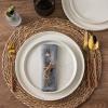 imageAmorArc Ceramic Dinner Plates Set of 6 100 Inch Matte Stoneware Plates for KitchenModern Flat Dinnerware Dishes SetMicrowaveampamp Dishwasher Safe Scratch Resistant Matte BlackBeige