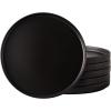imageAmorArc Ceramic Dinner Plates Set of 6 100 Inch Matte Stoneware Plates for KitchenModern Flat Dinnerware Dishes SetMicrowaveampamp Dishwasher Safe Scratch Resistant Matte BlackMatte Black